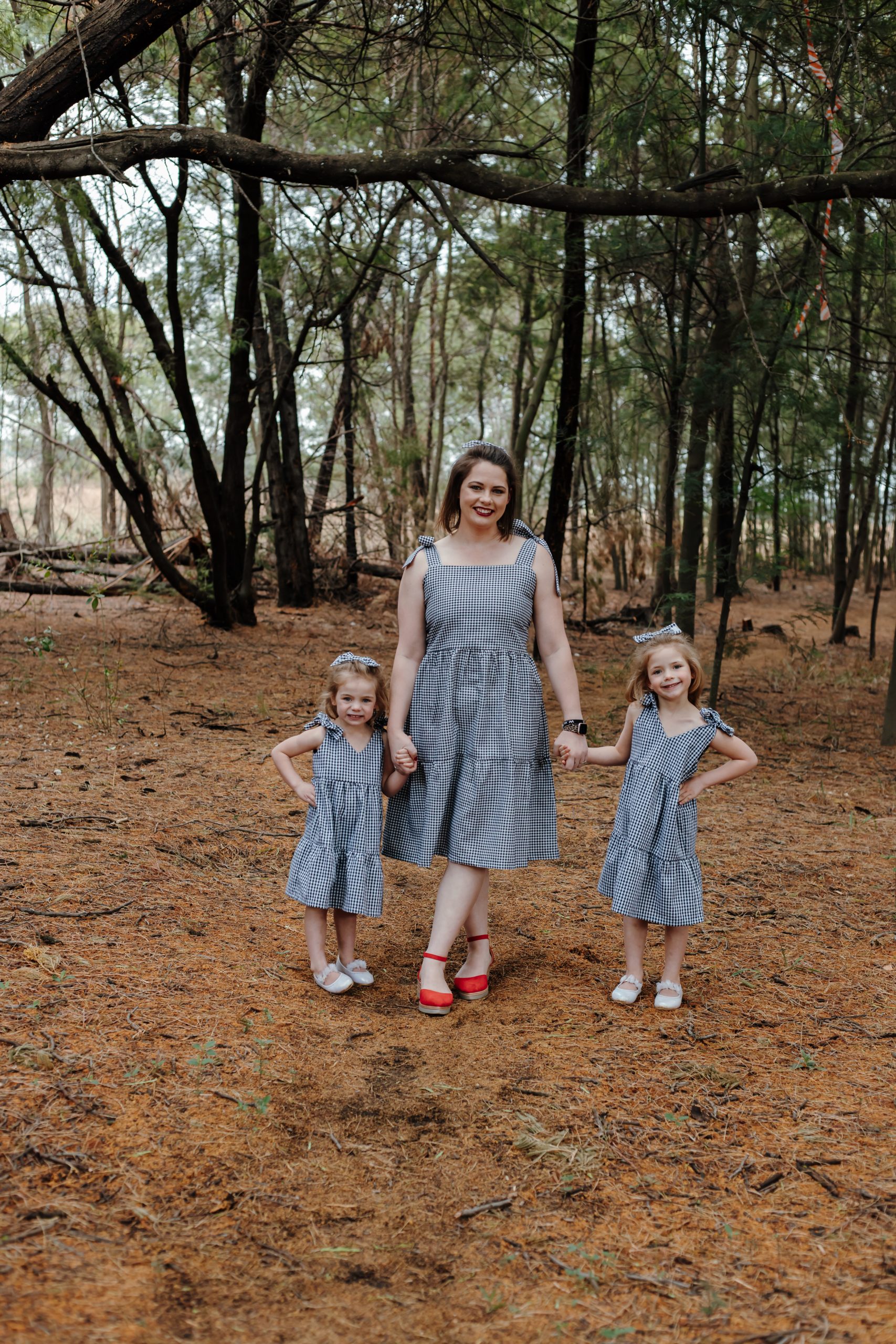Mom Dress + Girls Dress + Hair Bow + Scrunchie